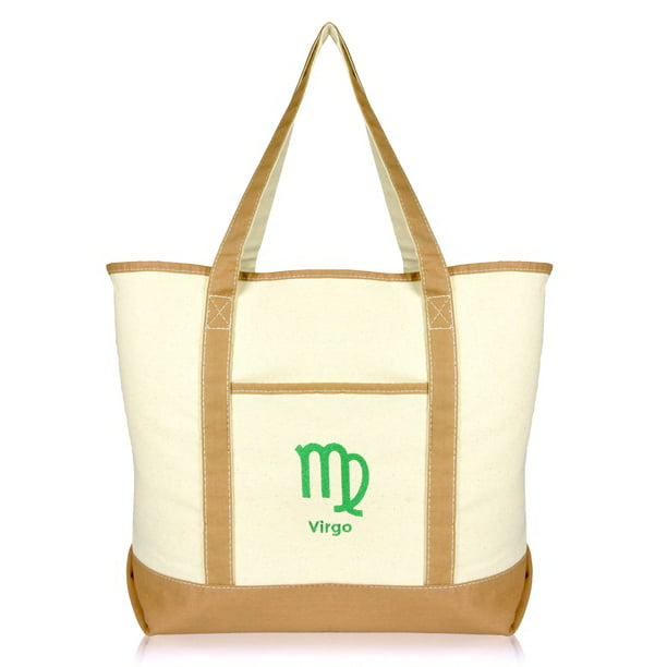 Personalized Astrological Zodiac Linen Tote Bag